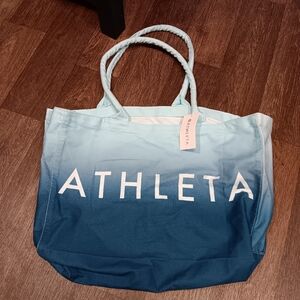 Athleta Light-to-Dark Blue Ombre Tote